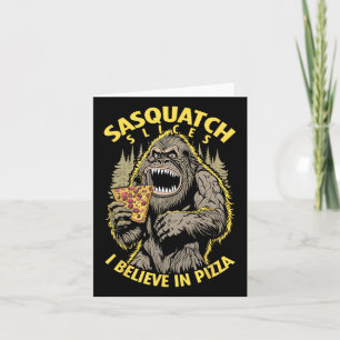 Funny Bigfoot Sasquatch Scheiben Ich glaube an Piz Karte