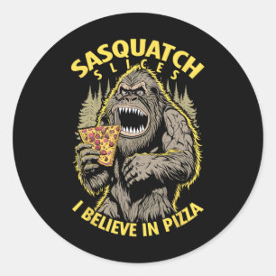 Funny Bigfoot Sasquatch Scheiben Ich glaube an Piz Runder Aufkleber