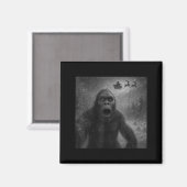 Funny Bigfoot Sasquatch Selfie Santa Claus Xmas Ch Magnet (Vorderseite/Rückseite)