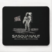 Funny Bigfoot Sasquatch Space Sasquanaut Mousepad (Vorne)