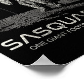 Funny Bigfoot Sasquatch Space Sasquanaut  Poster (Ecke)