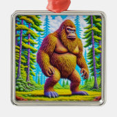 Funny Bigfoot Sasquatch Weihnachten Ornament Aus Metall (Vorne)