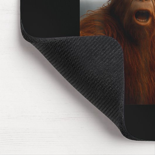 Funny Bigfoot Selfie With Loch Ness Monster And Uf Mousepad (Ecke)