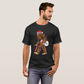 Funny Bigfoot Snowman Hunter Christmas Sasquatch C T-Shirt (Vorne ganz)