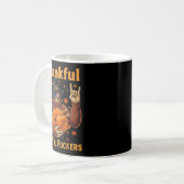 Funny Bigfoot Thanksgiving Thankful For You Forers Kaffeetasse (Vorderseite Links)