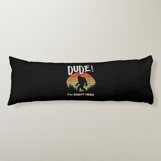 Funny Bigfoot Typ Im Richtigen Hier Camping & Wand Seitenschläferkissen (Vorderseite)