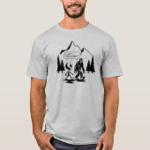 Funny Bigfoot und Alien Anti Social Introvertierte T-Shirt (Vorderseite)