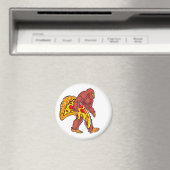 Funny Bigfoot Wandern mit großer Pizza Slice Magnet (In Situ (Geschirrspüler))