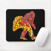 Funny Bigfoot Wandern mit großer Pizza Slice Mousepad (Mit Mouse)