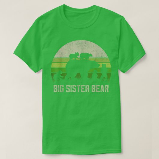 Funny Biggest Sister Shirts, 5 Cub Kids Sis Big Si T-Shirt (Design vorne)