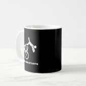 Funny Bike Lovers I Do My Own Stunts  Kaffeetasse (Vorderseite Links)
