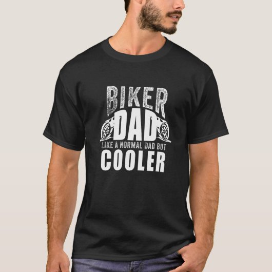Funny Biker Art For Dad Father Motocross Motorcycl T-Shirt (Vorderseite)