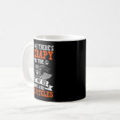 Funny Biker Art For Men Motorcycle Motorbike Rider Kaffeetasse (Vorderseite Links)