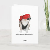 Funny Biker Cats Birthday Karte (Rückseite)