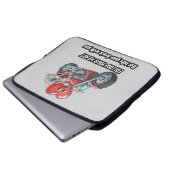 Funny biker heart follow your heart quote laptopschutzhülle (Vorne Knopf)