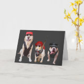 Funny Biker Hunde/Labrador Geburtstag Karte (Gelbe Blume)
