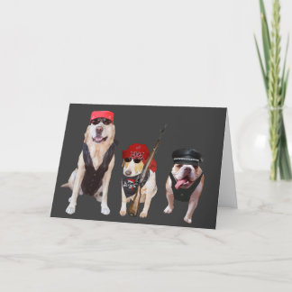 Funny Biker Hunde/Labrador Geburtstag Karte