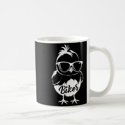 Funny Biker Motorcycle Chick Rider Motorbike Women Kaffeetasse (Rechts)