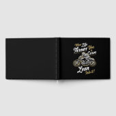 Funny Biker Quotes Sarcastic Motorrad Rider Gesche Gästebuch (Voll)