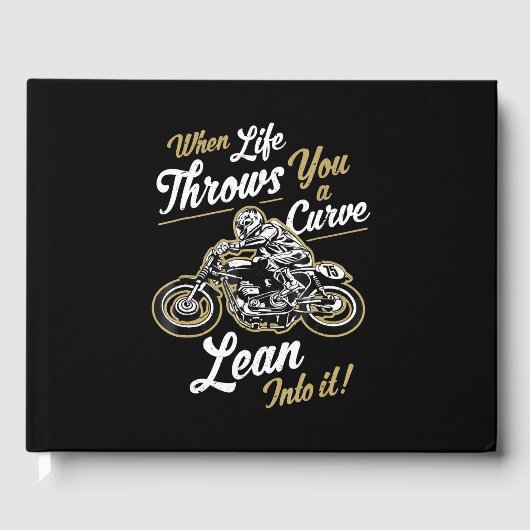Funny Biker Quotes Sarcastic Motorrad Rider Gesche Gästebuch (Vorderseite)