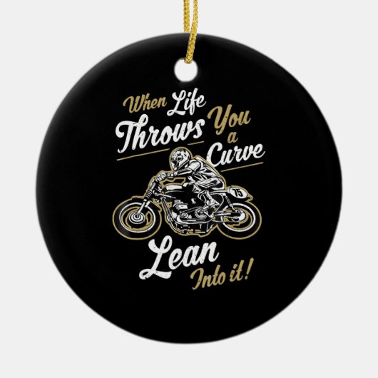 Funny Biker Quotes Sarcastic Motorrad Rider Gesche Keramik Ornament (Vorne)