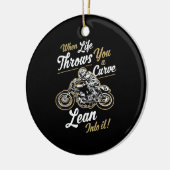 Funny Biker Quotes Sarcastic Motorrad Rider Gesche Keramik Ornament (Links)