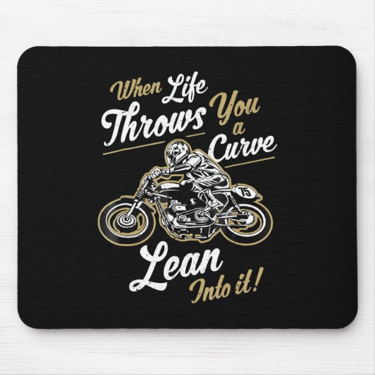 Funny Biker Quotes Sarcastic Motorrad Rider Gesche Mousepad (Vorne)