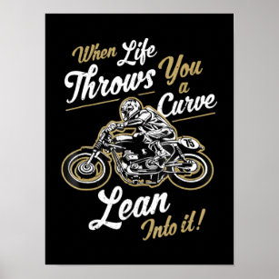 Funny Biker Quotes Sarcastic Motorrad Rider Gesche Poster