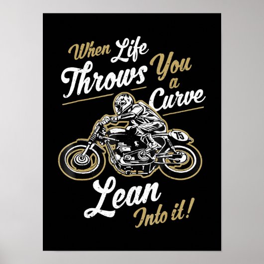 Funny Biker Quotes Sarcastic Motorrad Rider Gesche Poster (Vorne)
