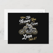 Funny Biker Quotes Sarcastic Motorrad Rider Gesche Postkarte (Vorne/Hinten)