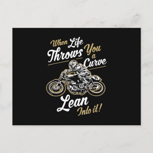 Funny Biker Quotes Sarcastic Motorrad Rider Gesche Postkarte (Vorderseite)