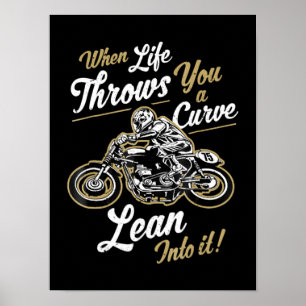Funny Biker Zitate Sarcastic Motorrad-Rider Gesche Poster
