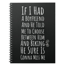 Funny Biking Gifts For Her Teen Girls Women Biker Notizblock