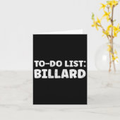 Funny Billard Lover Quotes Indoor Pool & amp; Bill Karte (Gelbe Blume)