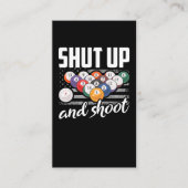 Funny Billard Player Zitat Billiard Sarcastic Visitenkarte (Vorderseite)