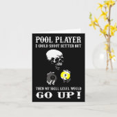 Funny Billards Pool Player Ich konnte besser schie Karte (Gelbe Blume)