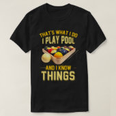 Funny Billarlards Shirts für Männer 8 Ball Pool Bi (Design vorne)