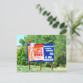 Funny Billboards Ho Made Pies Postkarte (Stehend Vorderseite)