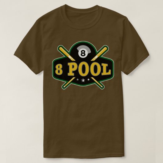 Funny Billiard 8 Ball Pool Billiard Player T-Shirt (Design vorne)