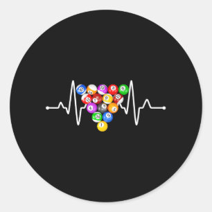 Funny Billiard Art Billiard Spielen Pool Runder Aufkleber
