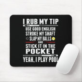 Funny Billiard Cue Ball I Rub Mein Tipp Mousepad (Mit Mouse)