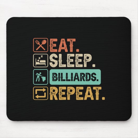 Funny Billiard Game 9-Ball Vater Cue Stick Lo Mousepad (Vorne)
