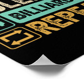 Funny Billiard Game 9-Ball Vater Cue Stick Lo Poster (Ecke)