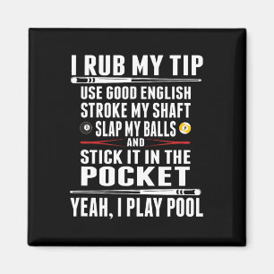 Funny Billiard I Rub Mein Tipp Magnet