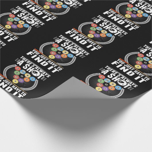 Funny Billiard Joke Cue Snooker Pool Player Geschenkpapier (Ecke)