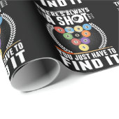 Funny Billiard Joke Cue Snooker Pool Player Geschenkpapier (Rolleneckpunkt)