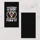 Funny Billiard Joke Cue Snooker Pool Player Visitenkarte (Vorne/Hinten)