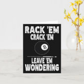 Funny Billiard Rack Em Crack Em Verlass Em Wonderi Karte (Gelbe Blume)