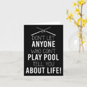 Funny Billiard Sprichwort für sarkastische Schwimm Karte (Gelbe Blume)