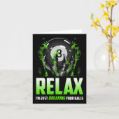 Funny Billiards Design 8 Ll Snooker Pool Cue Stick Karte (Gelbe Blume)